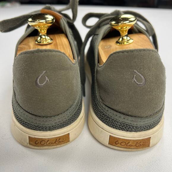 OluKai Pehua Li Lightweight Breathable Convertible Sneaker Olive Green Size 9 - Picture 6 of 10